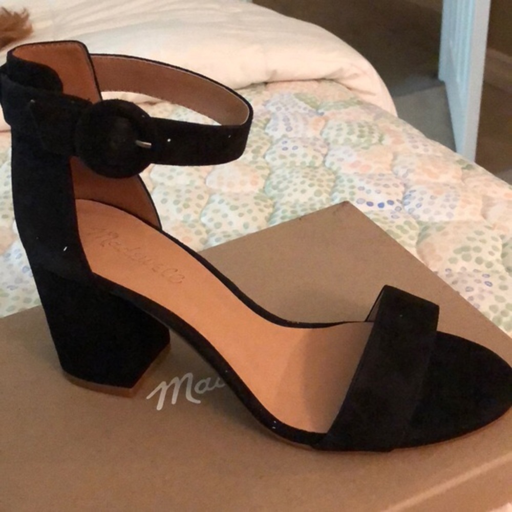 Madewell Regina Claudia Black Heels Size 7